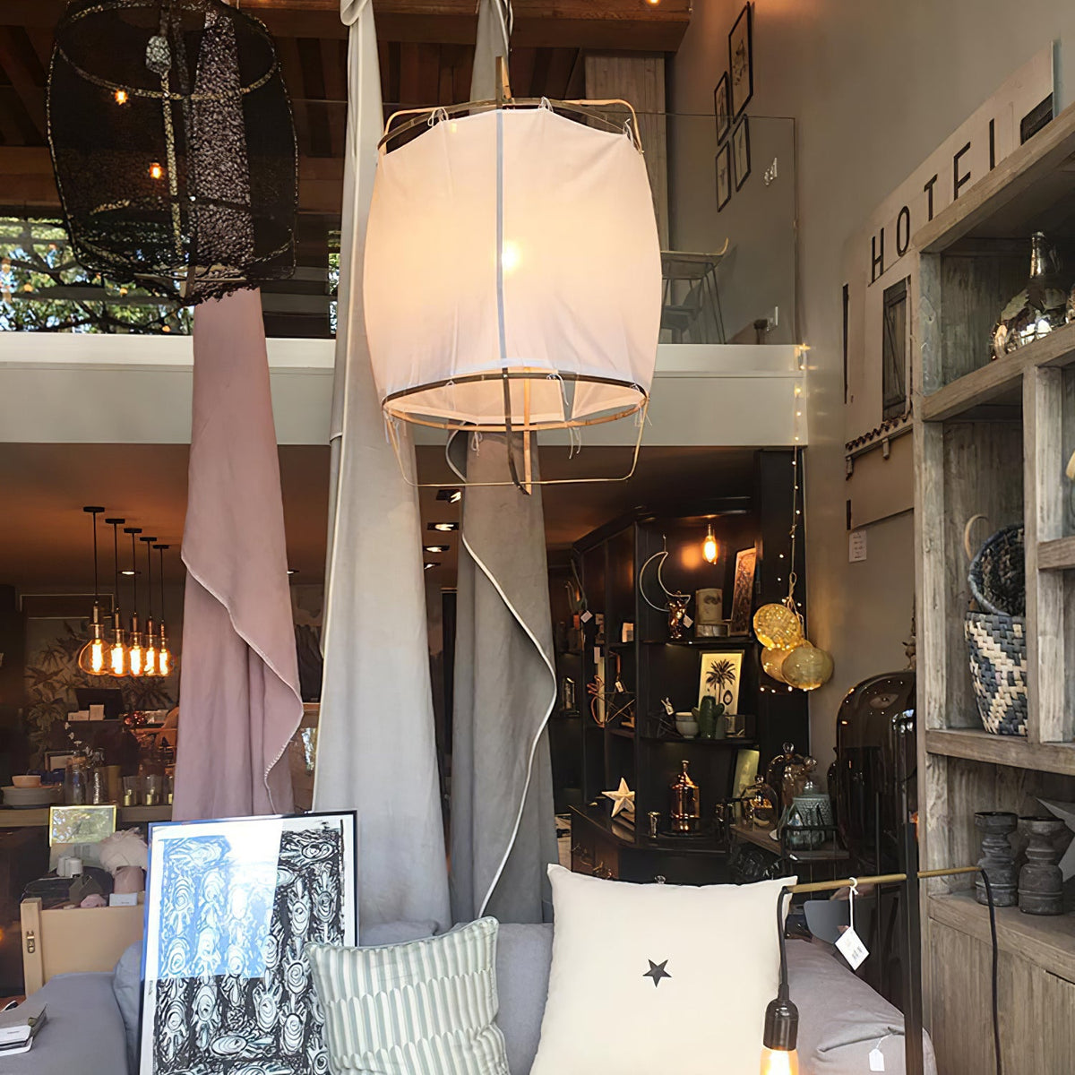 Ay Illuminate Linen Pendant Light – Linen detail 8