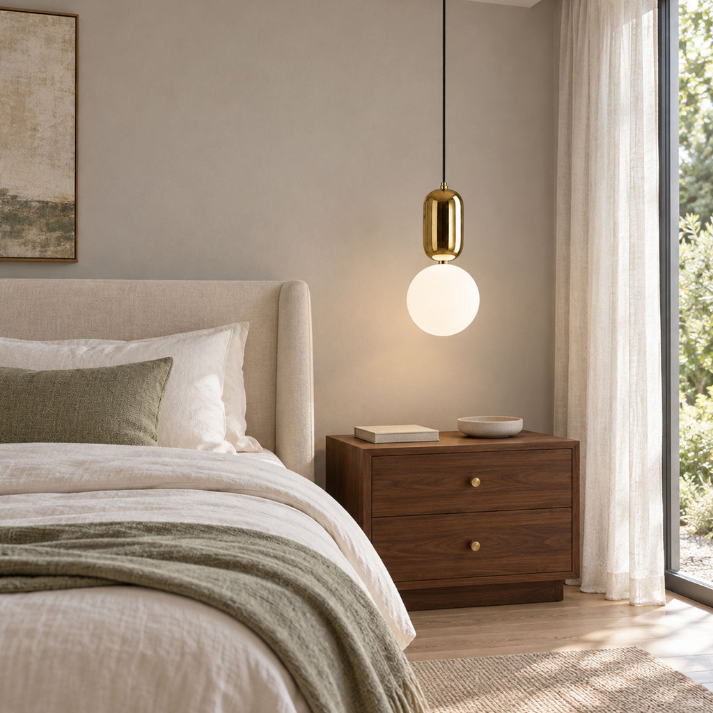 Capsule Globe Glass Pendant Light – Glass detail 3