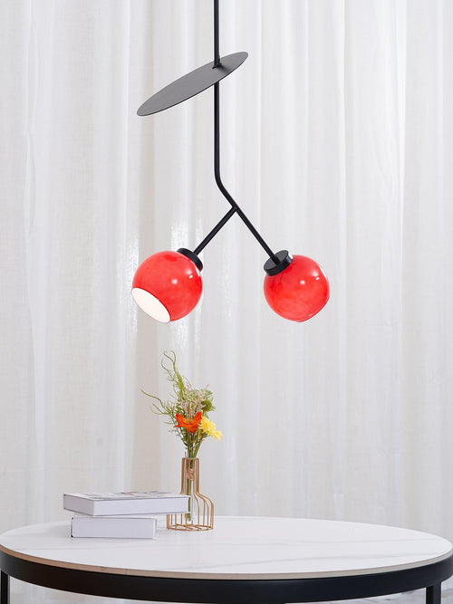 Cherry Glass Pendant Light – Glass detail 2