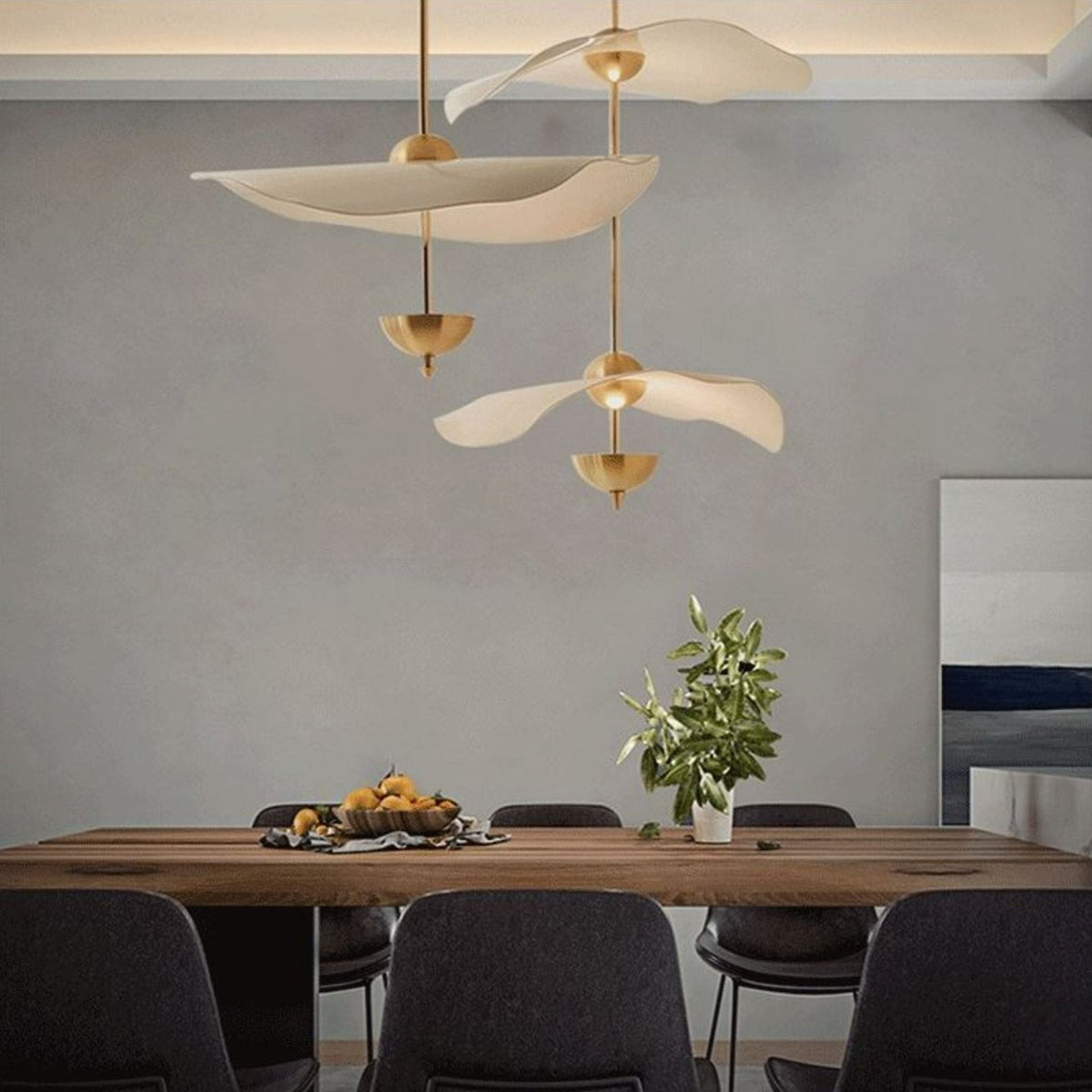 Envolee Double Biscuit Acrylic Pendant Light – Acrylic detail 3
