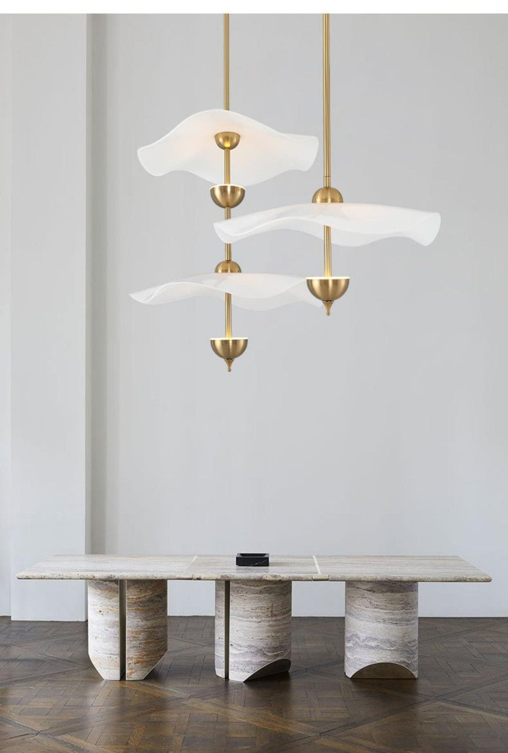Envolee Double Biscuit Acrylic Pendant Light – Acrylic detail 5