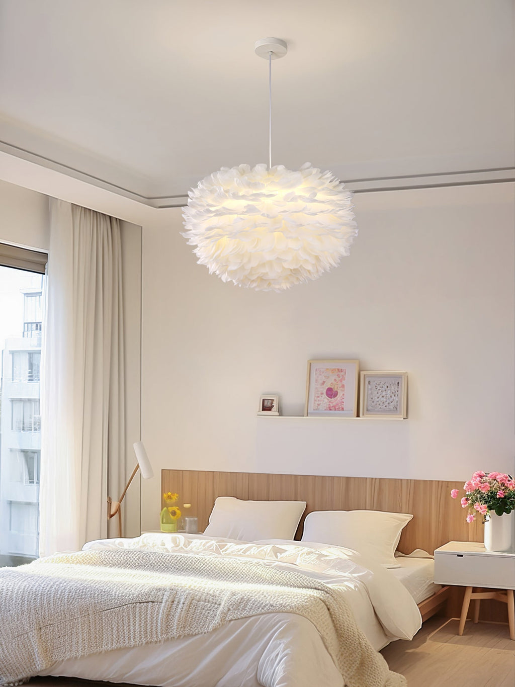 Goose Feathers Steel Pendant Lamp – Steel detail 8