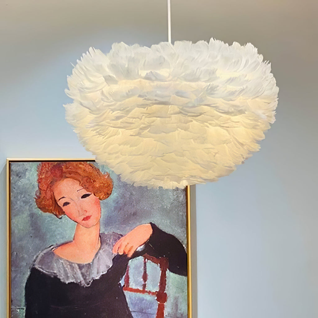 Goose Feathers Steel Pendant Lamp – Steel detail 5