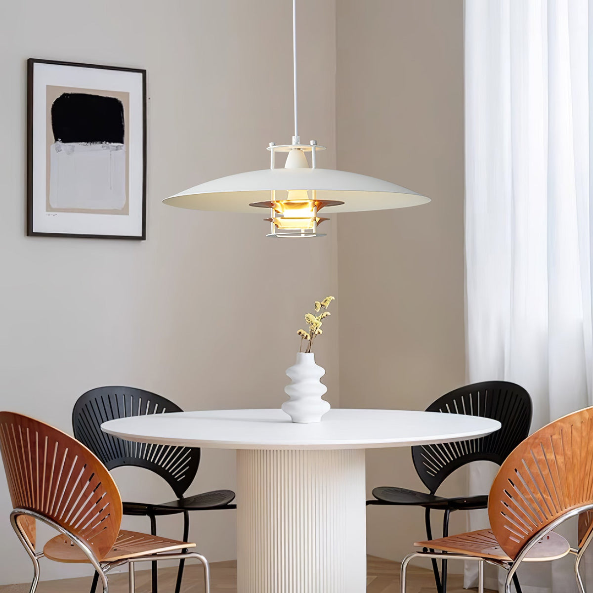 Tiered Disk Pendant Light – detail 7