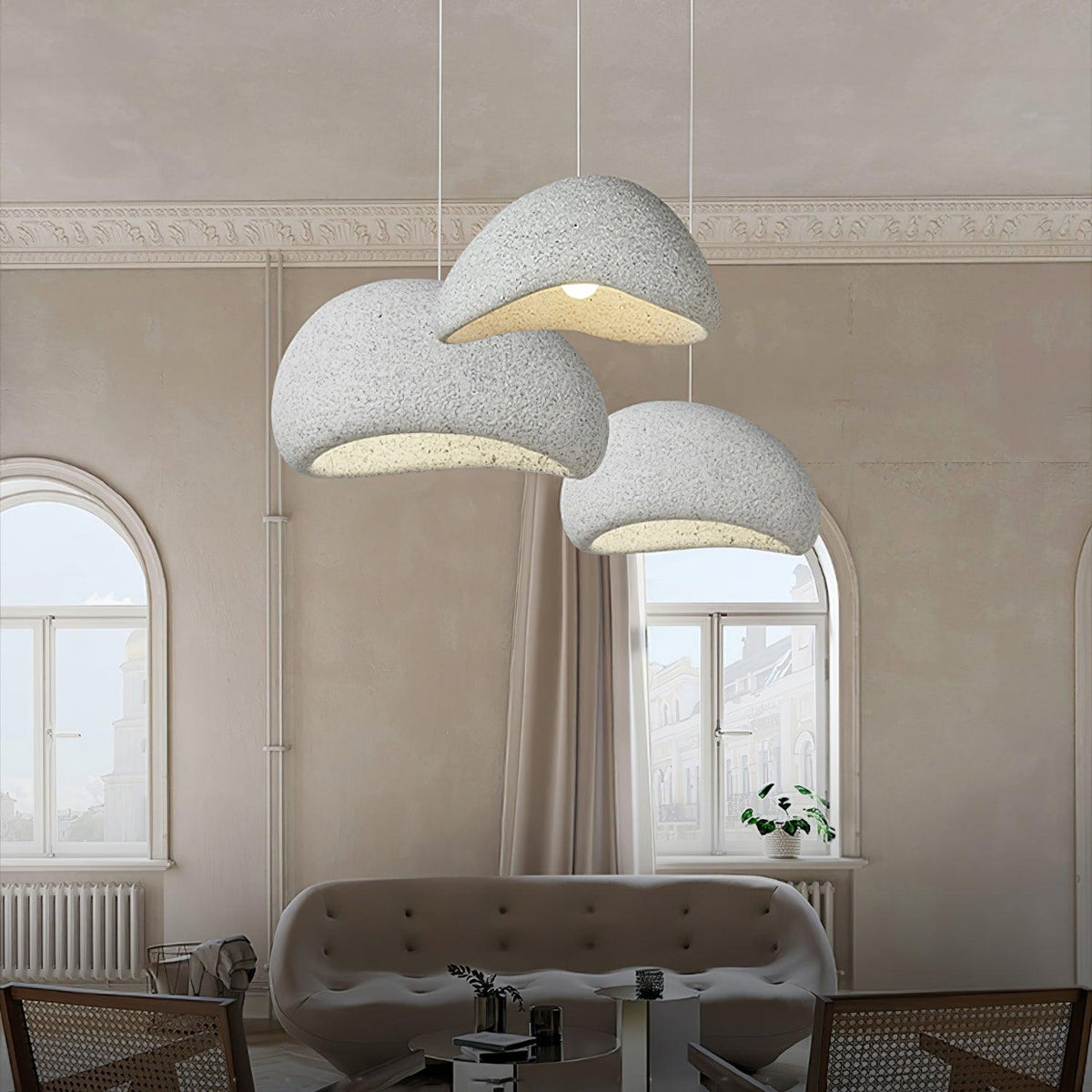 Tsukiyo Wabi-Sabi Cloud Pendant Light – detail 5