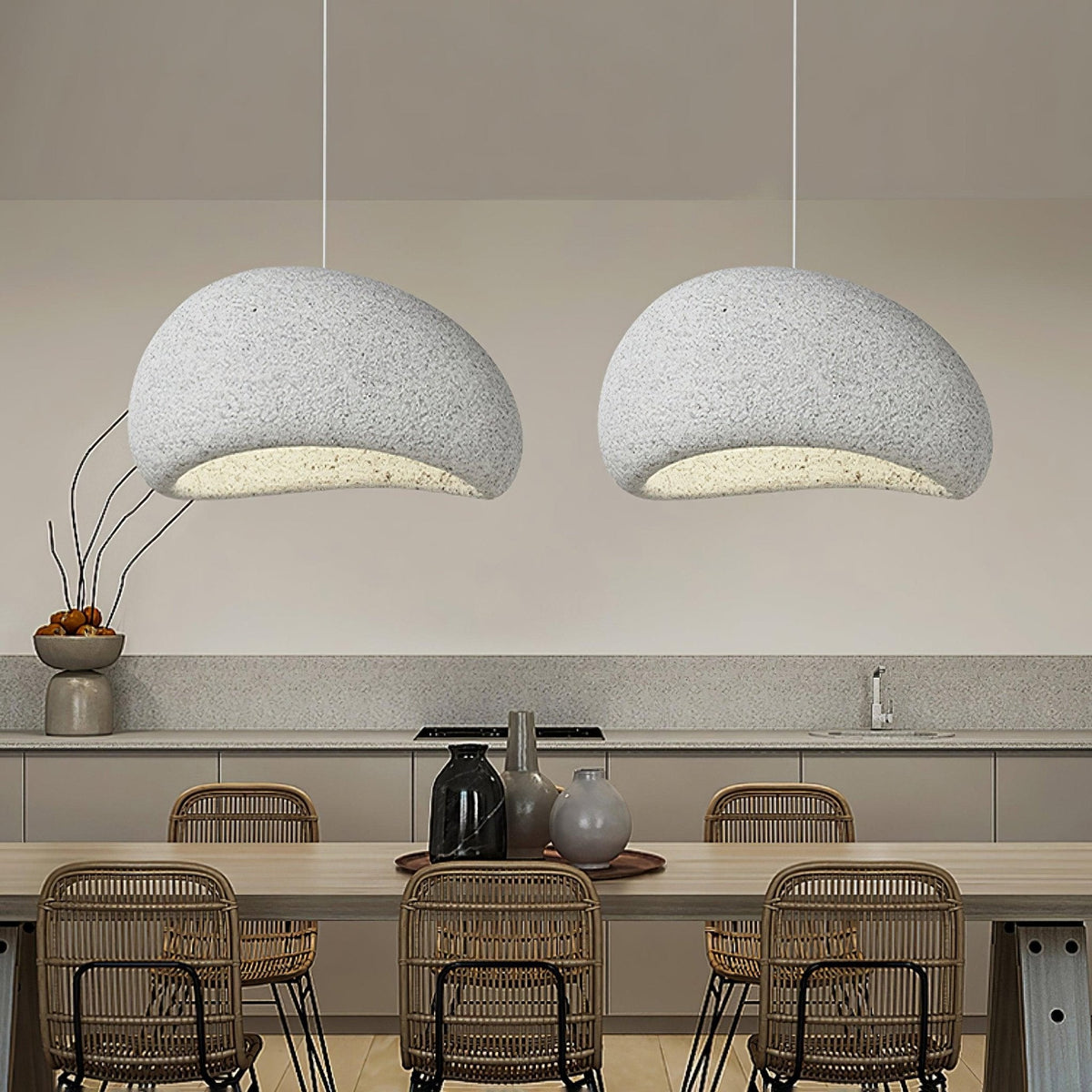 Tsukiyo Wabi-Sabi Cloud Pendant Light – detail 4