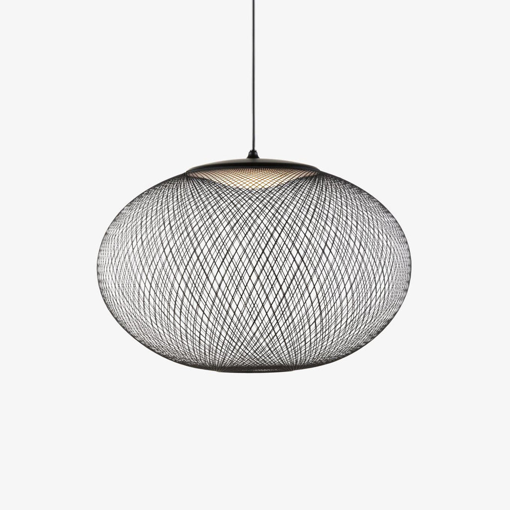 Metallic Meshwork Glass Pendant Lamp