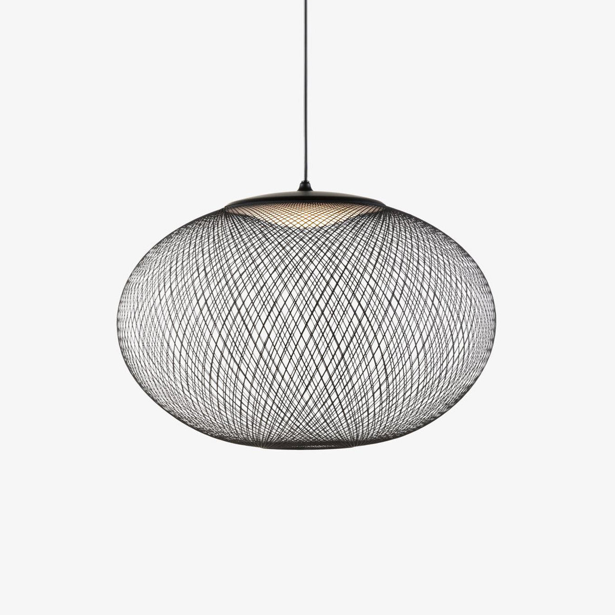 Metallic Meshwork Glass Pendant Lamp