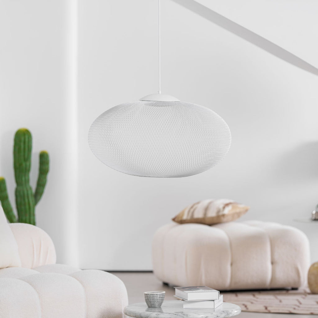 Metallic Meshwork Glass Pendant Lamp – Glass detail 3