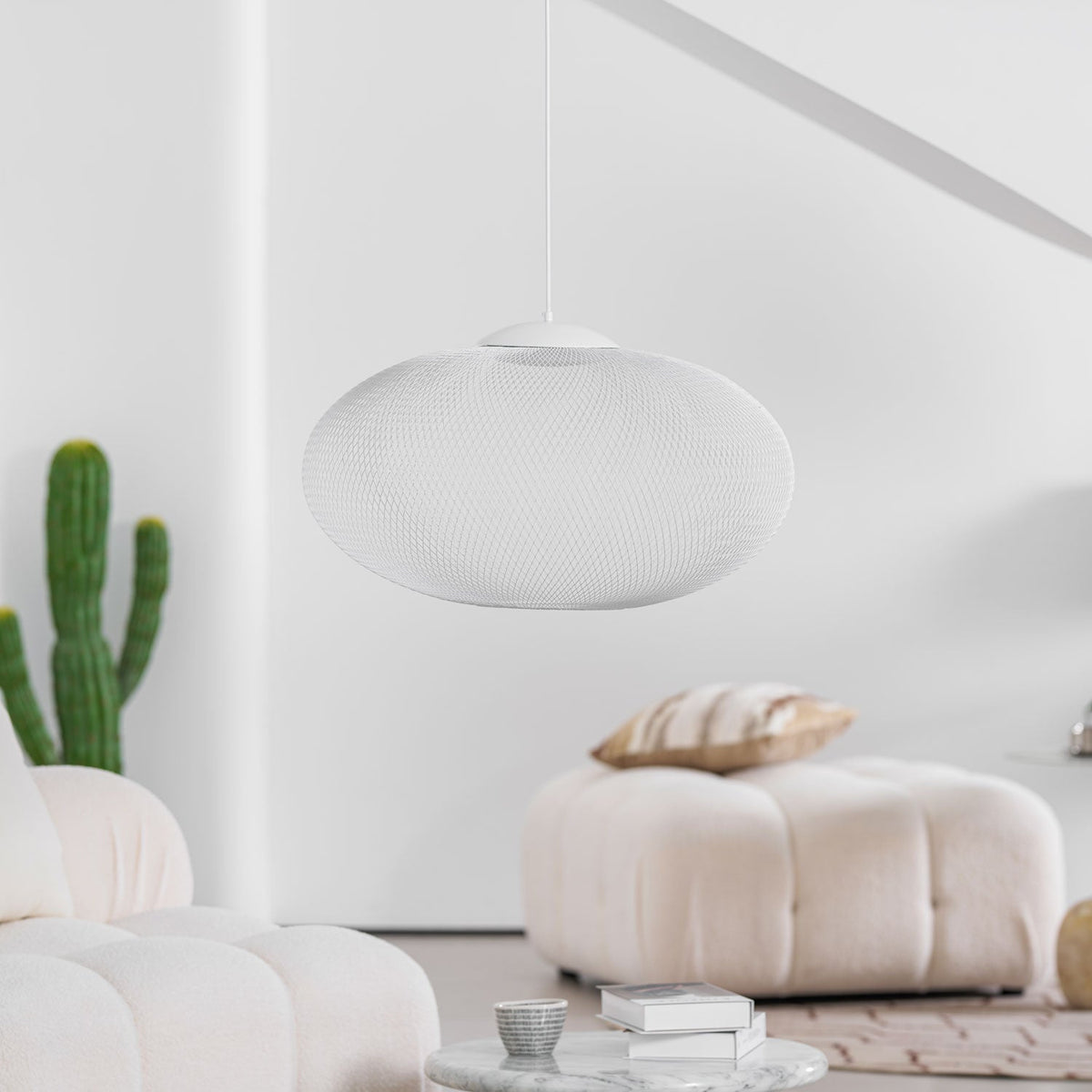 Metallic Meshwork Glass Pendant Lamp – Glass detail 3
