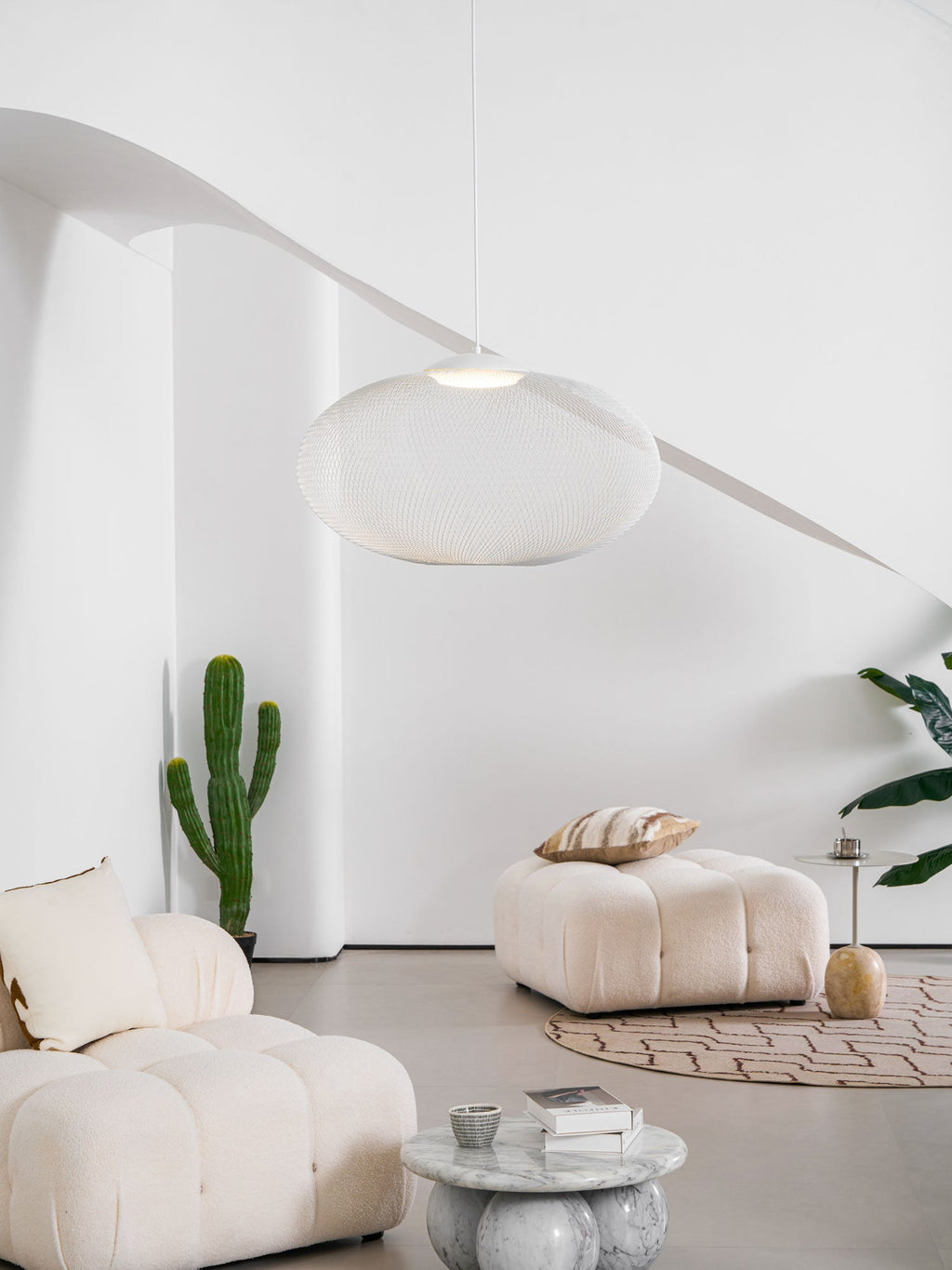Metallic Meshwork Glass Pendant Lamp – Glass detail 8