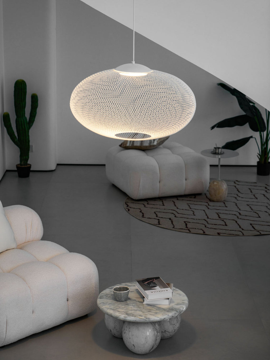 Metallic Meshwork Glass Pendant Lamp – Glass detail 7