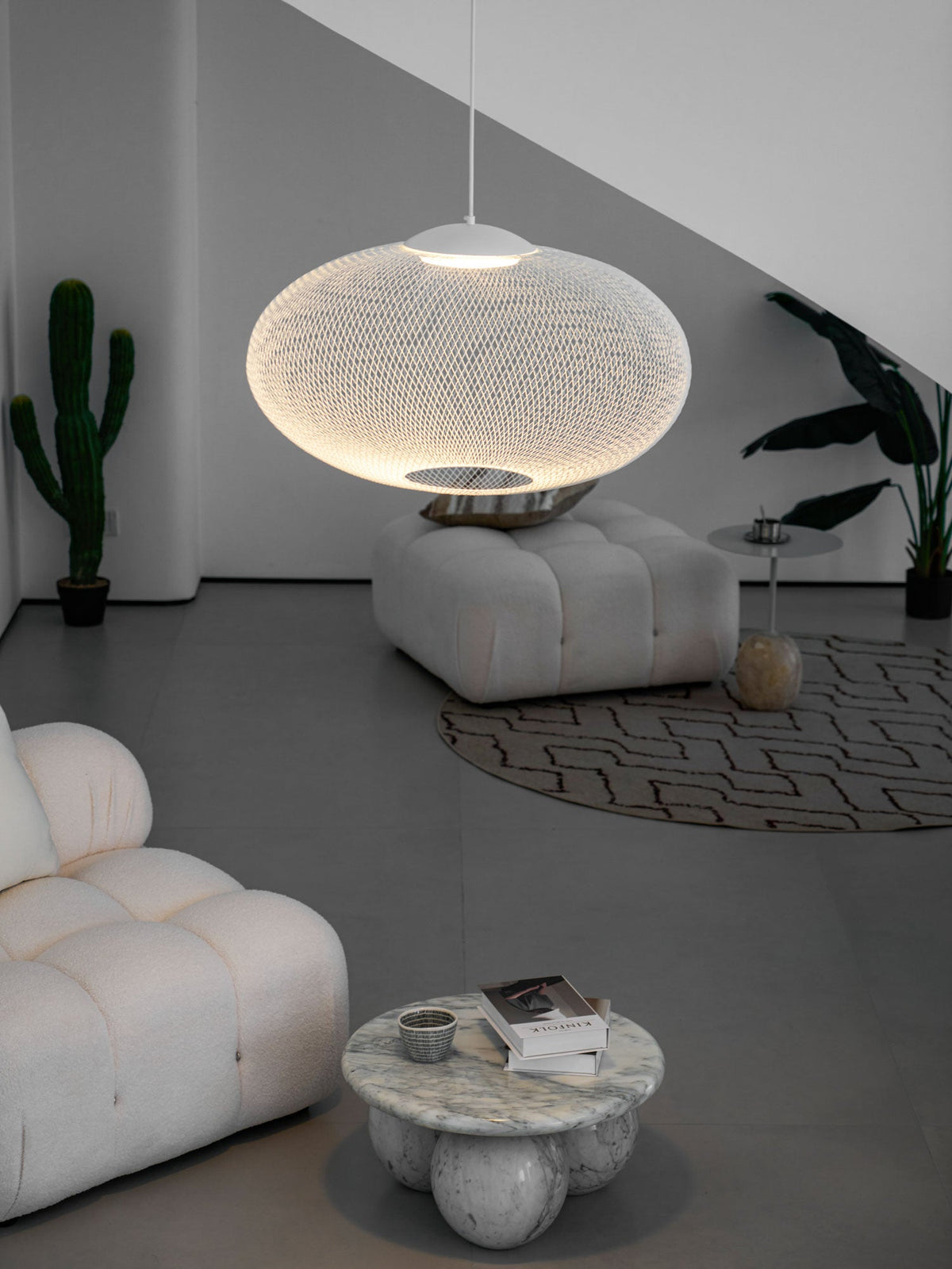 Metallic Meshwork Glass Pendant Lamp – Glass detail 7