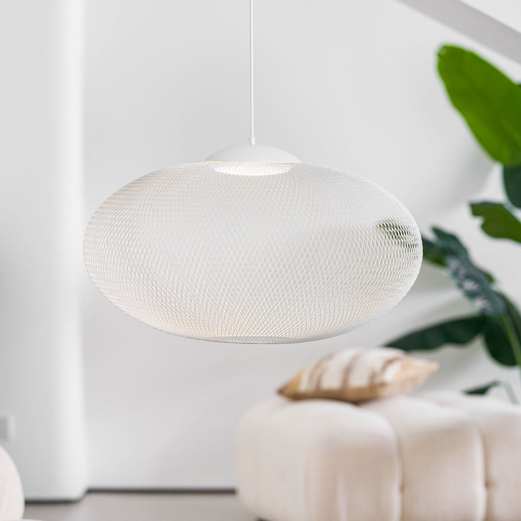 Metallic Meshwork Glass Pendant Lamp – Glass detail 5