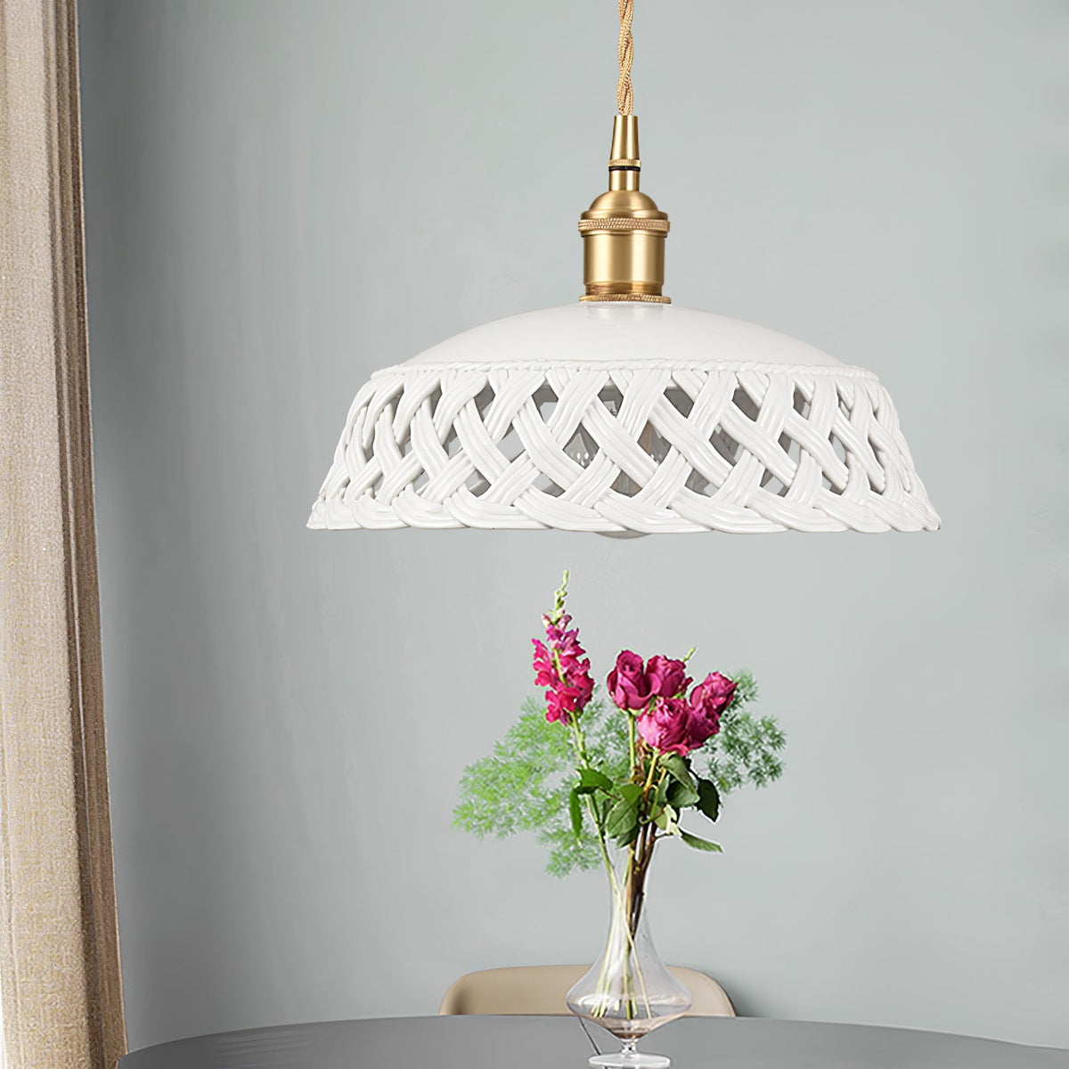 Openwork Ceramic Pendant Lamp – Ceramic detail 6