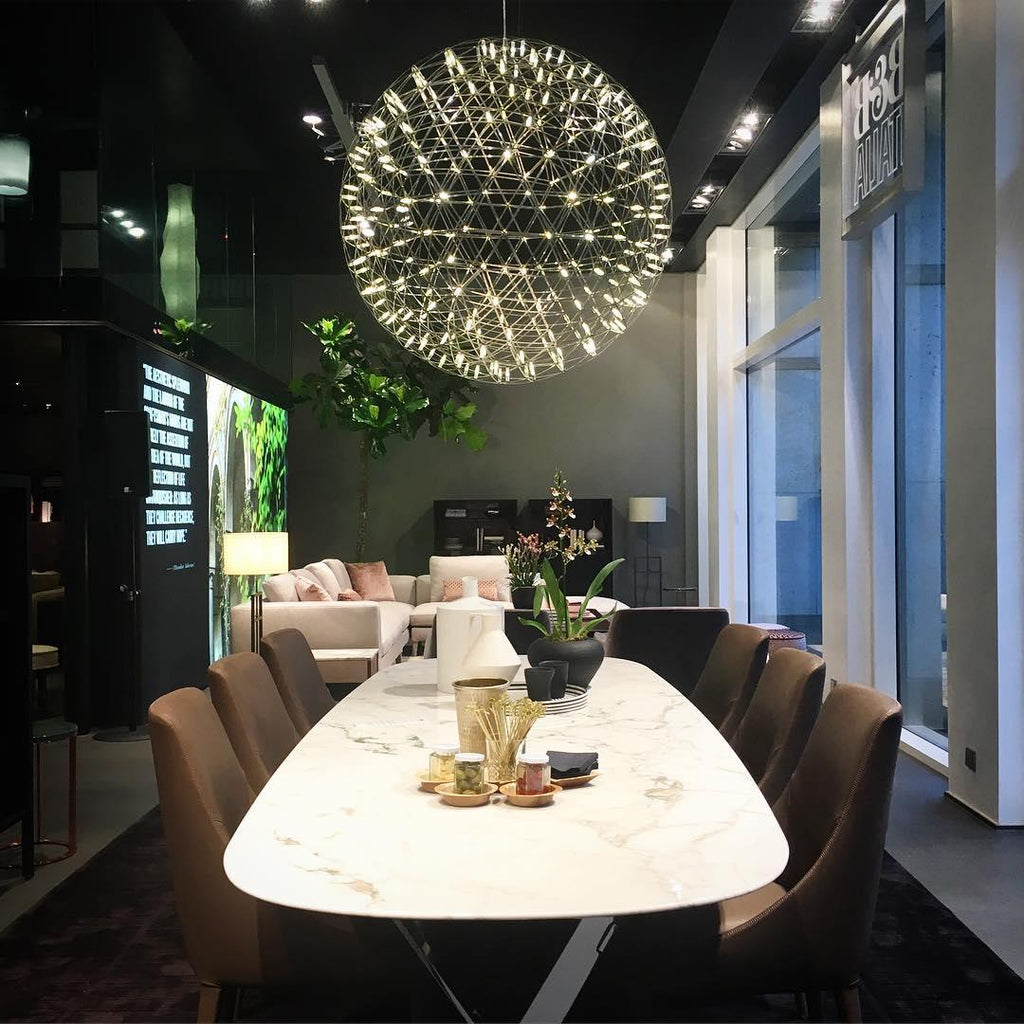 Silver Spark Ball Steel Pendant Light – Steel detail 9