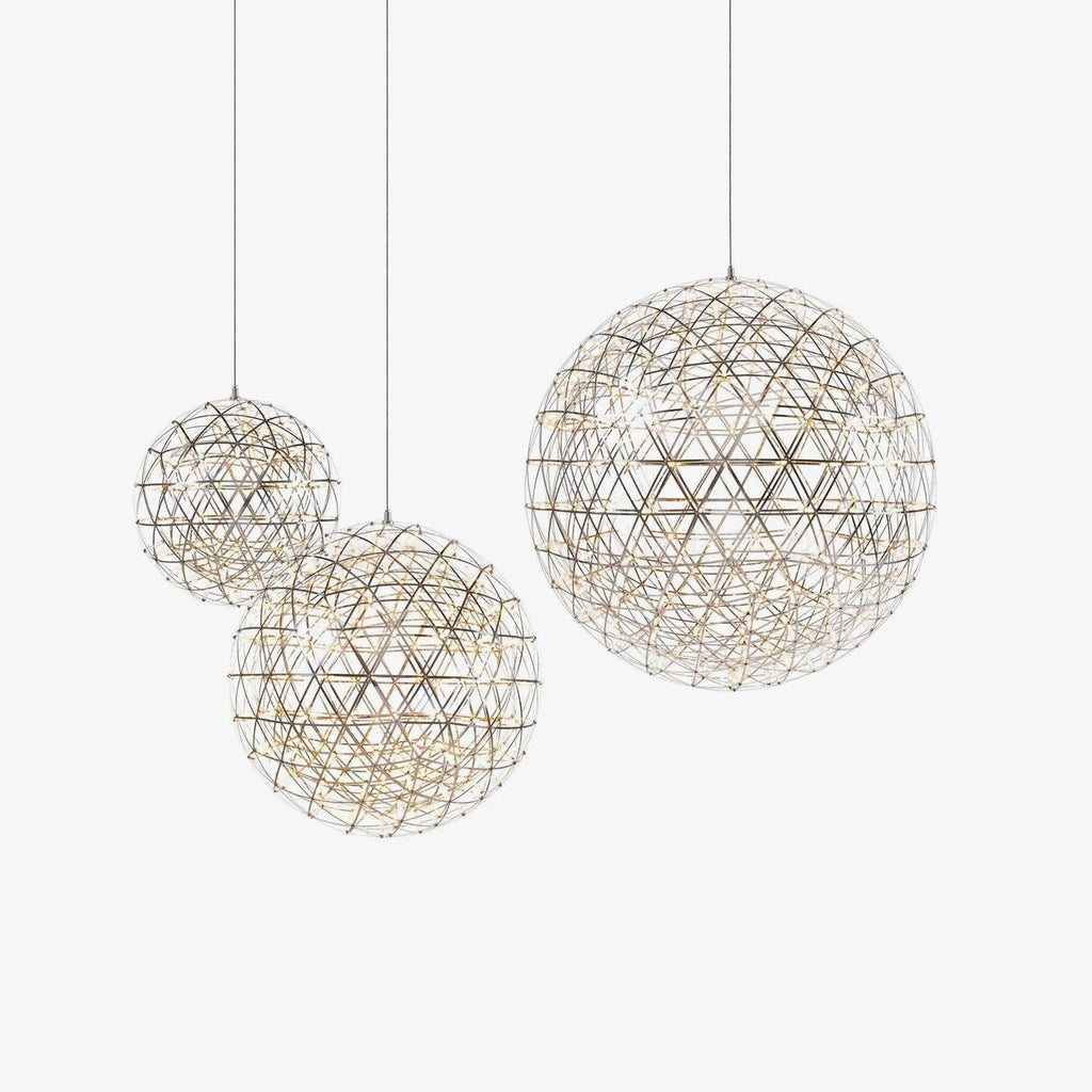 Silver Spark Ball Steel Pendant Light