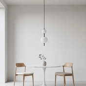 Vertical Globe Glass Pendant Lamp – Glass detail 3