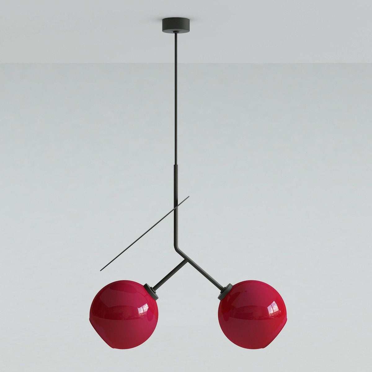Cherry Glass Pendant Light – Glass detail 7